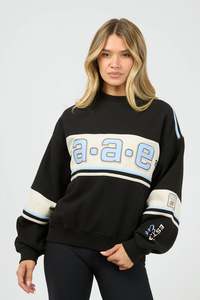 ALL ABOUT EVE WILD NATION BOX CREW - BLACK