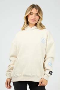 Womens Hoods Sweats: ALL ABOUT EVE SERENE RELAXED HOODIE - OAT