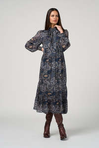 LOOBIES STORY HALCYON MIDI DRESS