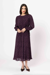 Vogue Dresses: SEEKING LOLA CAT WALK MAXI SHIFT DRESS - CRANBERRY CRUSH
