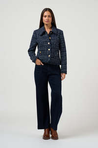 Vogue Coats Jackets: LOOBIES STORY INEZ JACKET - INDIGO MULTI