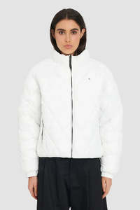 Vogue Coats Jackets: HUFFER QUILTED LOFT JACKET - WHITE