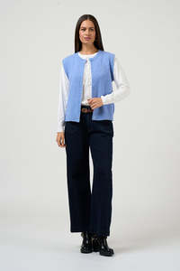 LOOBIES STORY AMARA VEST - PERIWINKLE
