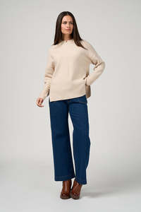 Vogue Cardigans Sweaters: LOOBIES STORY SIA SWEATER - BONE