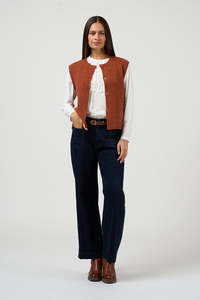 LOOBIES STORY AMARA VEST - RUSSET