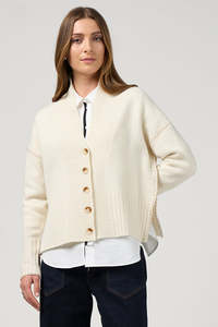 MADLY SWEETLY FIRESIDE CARDI - VANILLA