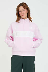 HUFFER PANELLED 1/4 ZIP 350/ARENA - PETAL