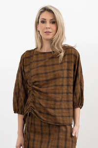 STYLE X LAB WHISPERING TOP - TAN
