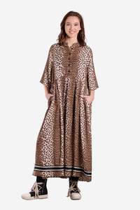 DEEANNE HOBBS BRYLEE DRESS - LEOPARD LUX