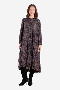 DEEANNE HOBBS BACK RUFFLE DRESS - FADED ELEGANCE