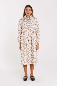 Vogue Dresses: THING THING ALEAH DRESS - LATTE DAISY