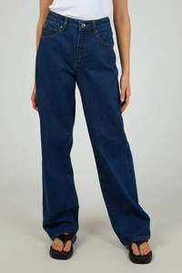 SILENT THEORY JADE BAGGY JEAN - DARK BLUE