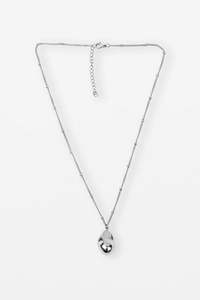 STELLA + GEMMA NECKLACE - SILVER NUGGET PENDENT