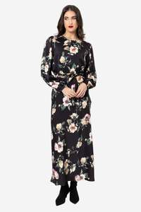 Vogue Dresses: LEILA + LUCA MONACO DRESS - INK BLOOM