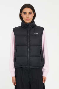 Vogue Coats Jackets: HUFFER WOMENS RIDER PUFFER VEST - BLACK