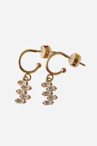 PENNY FOGGO ZIGGY ZAGGY BLINGY HALF HOOPS