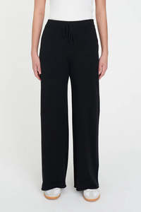 HUFFER CRUISE KNIT PANT - BLACK