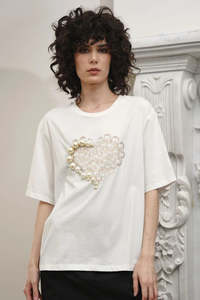CURATE PEARL UP TEE - WHITE