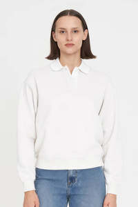Vogue: HUFFER RUGBY FLEECE JERSEY/3BALL - CHALK