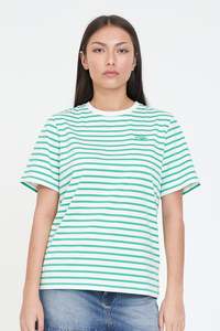 Vogue: HUFFER OUI OUI CLASSIC TEE - CHALK/MEADOW