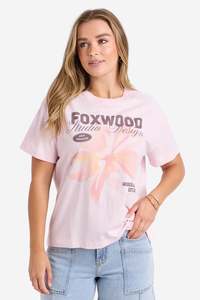 Foxwood 1: FOXWOOD HIBISCUS TEE - LIGHT PINK