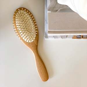 Wooden Body Brushes: OVAL BEECHWOOD HAIR BRUSH