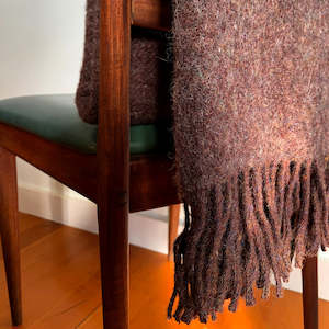 EARTH WOOL THROW | BROWN