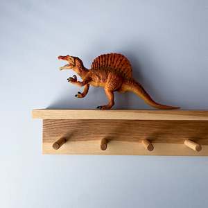Made To Order: WOODEN PEG RACK WITH SHELF