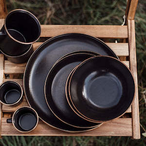 For The Beach Goer: BAREBONES | ENAMEL PLATE SETS