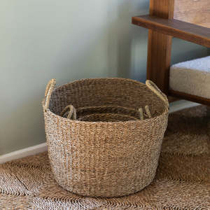 For The Home: SEAGRASS STORAGE BASKETS