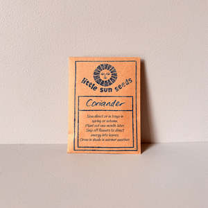 Made In Aotearoa: LITTLE SUN SEEDS | CORIANDER