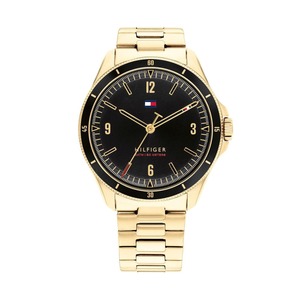 Tommy Hilfiger Maverick Black Dial Gold Men's Watch - 1791903