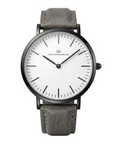 Christopher Kingsley with Grey Leather Band Sample Watch