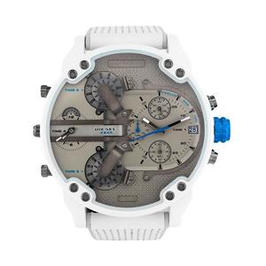 Diesel: Diesel Mr. Daddy 2.0 Chrono White and Gray Men's Watch DZ7419