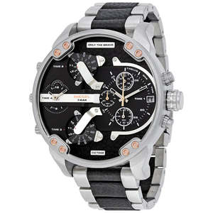 Diesel: Diesel Mr. Daddy 2.0 Black Dial Men's Watch DZ7349