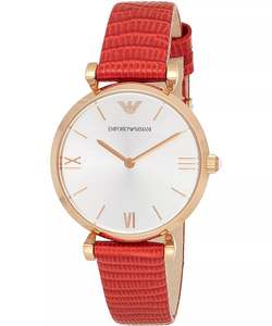 Emporio Armani Womens Watches: Emporio Armani Gianni T-Bar Rose Gold Women's Watch - AR1876