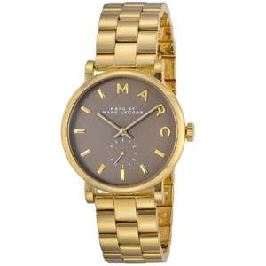 Marc By Marc Jacobs Baker Grey Dial Gold Plated Watch MBM3281