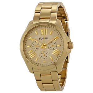 Fossil Watches: Fossil Cecile Multi-Function Champagne Dial Stainless Steel Women's Watch - AM4510