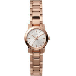 Burberry Womens Watches: Burberry The City Petite 26mm Case White Dial Rose Gold Stainless Steel Women's Watch BU9204