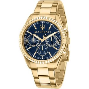 Maserati Competizione Chronograph Blue Dial Gold PVD Stainless Steel Men’s Wat&hellip;