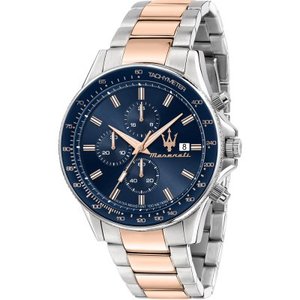 Maserati: Maserati Sfida Chronograph Blue Dial Silver Stainless Steel Men’s Watch R8873640012