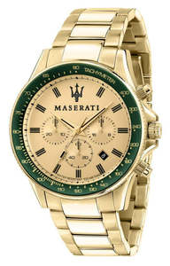 Maserati: Maserati Sfida Analog Yellow Dial Men's Watch R8873640005