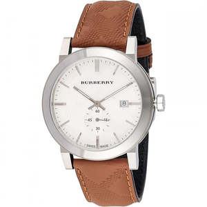 Burberry The City Brown Leather Strap Men's Watch BU9904