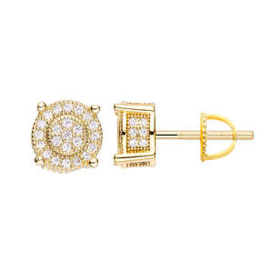 Big Daddy Diamond Stud Iced Out Earring