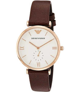 Mens Watches: Emporio Armani Gianni T-Bar Rose Gold Men's Watch AR9042 (Different Strap)