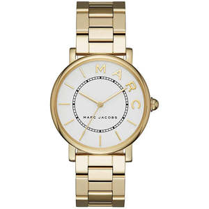 Marc Jacobs Roxy White Dial Gold Steel Strap Women Watch - MJ3522