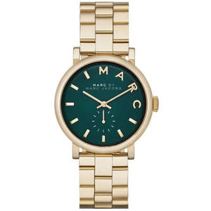 Marc By Marc Jacobs Baker Green Dial Gold-tone Ladies Watch - MBM3245