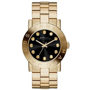 Marc By Marc Jacobs Amy Glitz Black Dial Steel Ladies Watch - MBM3334