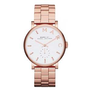 Womens Watches: Marc By Marc Jacobs Silver Dial Rose Gold-tone Ladies Watch - MBM3244
