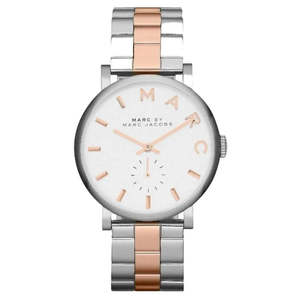 Marc By Marc Jacobs Baker Gold Markers Silver Watch - MBM3312
